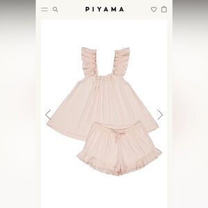 Piyama blush pink pajamas